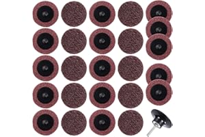 S SATC 25PCS Sanding Discs 2 Inch Roll Lock Quick Change Disc Surface Conditioning Discs for Die Grinder Surface Strip Grind 