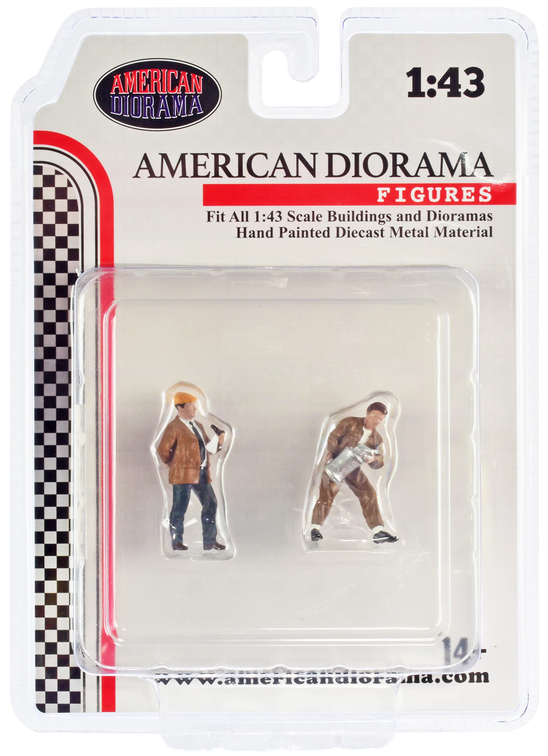 American Diorama - Fig Race Day - Set of 2 Figures - 1/43