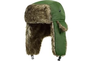 JJTKZYH Trapper Warm Russian Trooper Hat Ushanka Cap Winter Trapper Ear Flap Hats