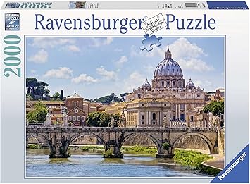 Ravensburger Puzzles The Bridge of Angels Rome, Multi Color (2000 Pieces)