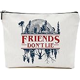 Repnalm Friends Makeup Bag Friendship Merchandise Valentines Day Gifts for Women Cosmetic Bag for Best Friend (white-b)