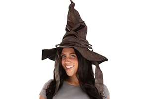 Fun Costumes HARRY POTTER Adult Brown Replica Sorting Hat, Fake Talking Sorting Hat Harry Potter