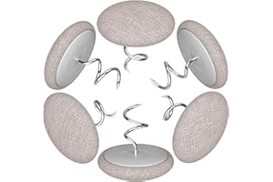 MAICOBI Bed Skirt and Upholstery Twist Pins – Flax Covered Button Pins for Securing Bed Skirts, Sofa Covers, Armchair Caddies, and Armrest Covers