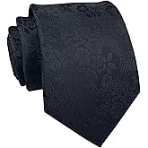 Elfeves Men's Tie Cravat Jacquard Luxury Small Floral Pattern Wedding Necktie