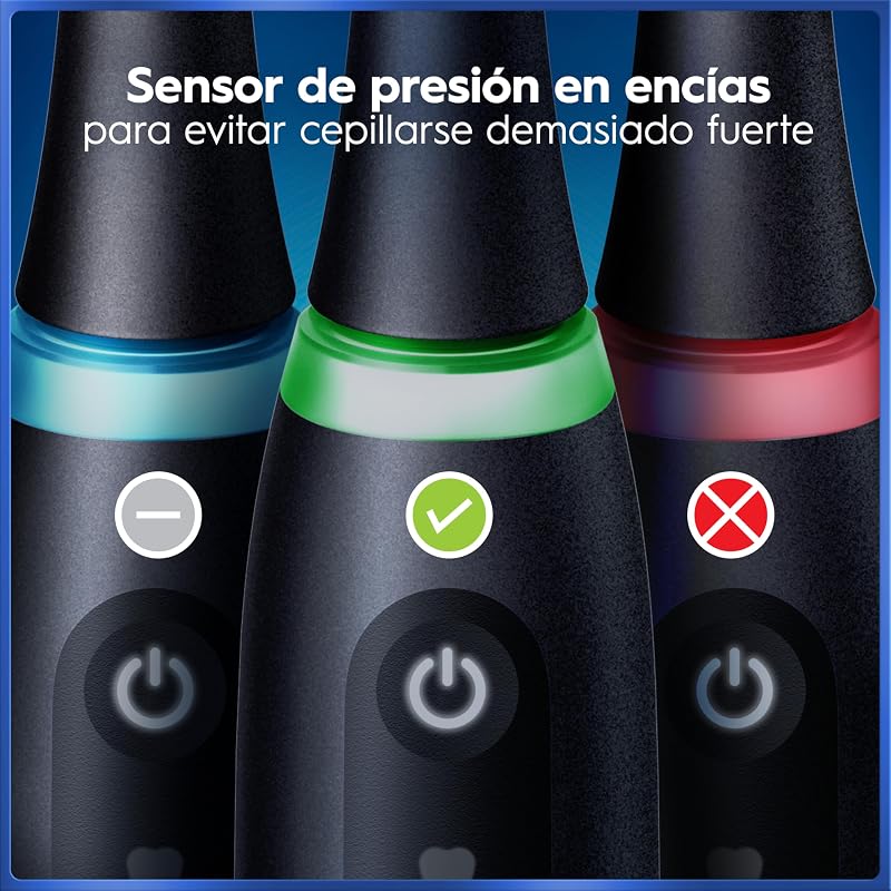 iO 5N Cepillos de Dientes Eléctricos, Negro Y Blanco, Pack de 2