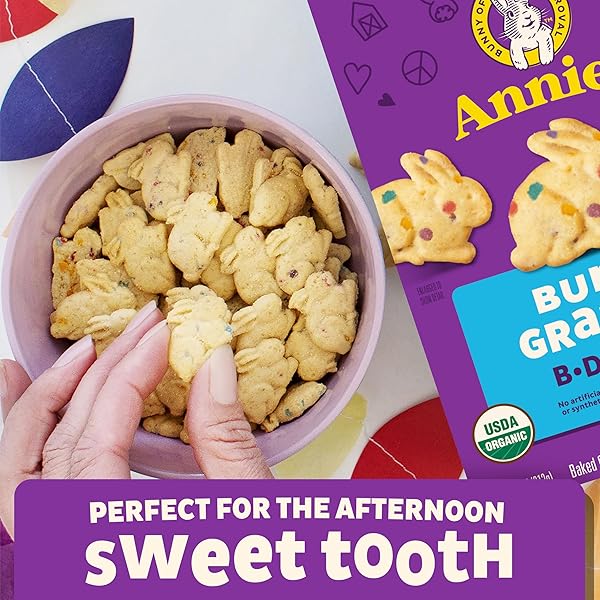 ANNIE’S ORGANIC BIRTHDAY CAKE BUNNY GRAHAM KIDS SNACKS, 7.5 OZ