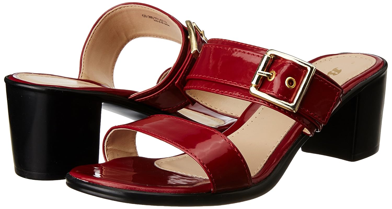 bata women's liza red slippers - 6 uk/india (39 eu)(7715712)