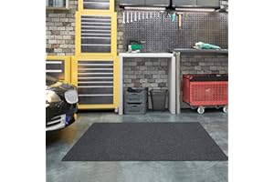 TREETONE Oil Spill Mat, 3 x 6 Ft, Premium Absorbent Oil Pad. Contains Liquids, Protects Garage Floor from Spills, Drips, Splashes and Stains. Washable, Reusable, Waterproof Rubber Parking Mats