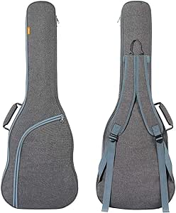 CAHAYA Electric Guitar Bag Padded Electric Guitar Gig Bag Case 0.35in Padding Dual Adjustable Shoulder Strap Electric Guitar Case