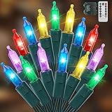 RECESKY 100 LED Christmas String Lights with Remote