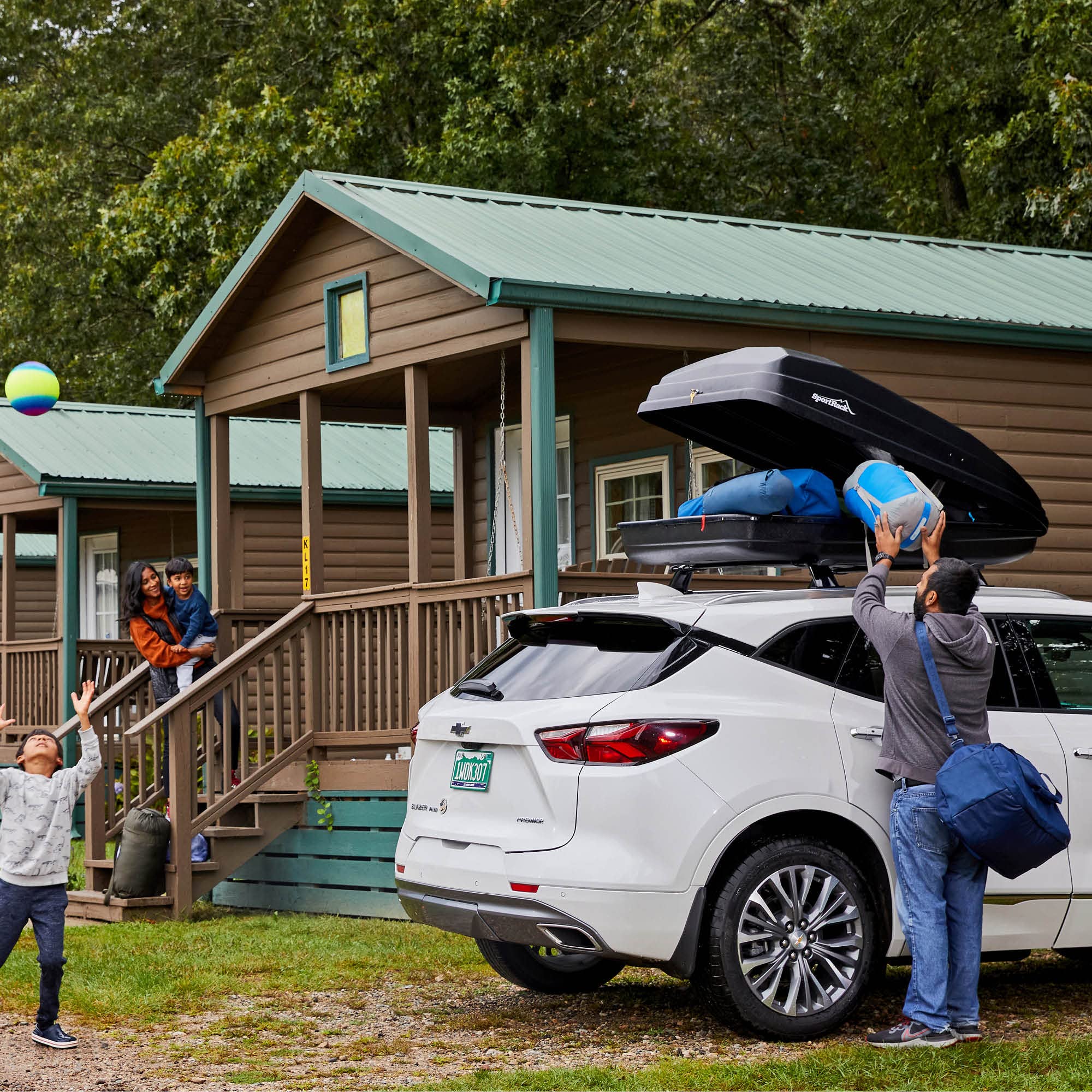 SportRack Vista XL Rear Opening Cargo Box,Black