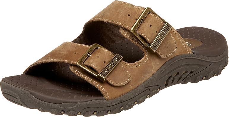 black sandals skechers