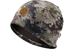 BASSDASH Reversible Windproof Fleece Winter Beanie Hats Thick Warm for Men Women Stretchy Fit Unisex Cuffed Knit Hat