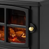 Dimplex Oakmead Optiflame Electric Stove Suite Black White Surround 2KW Heater view 7