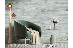 SINGULARWOOD Wall Planks,Rustic Accent Real Wood Panels for Interior Wall Decor,DIY Peel and Stick Easy Installation (12 Sheets/14.50 Sq Ft/Box),Weathered White