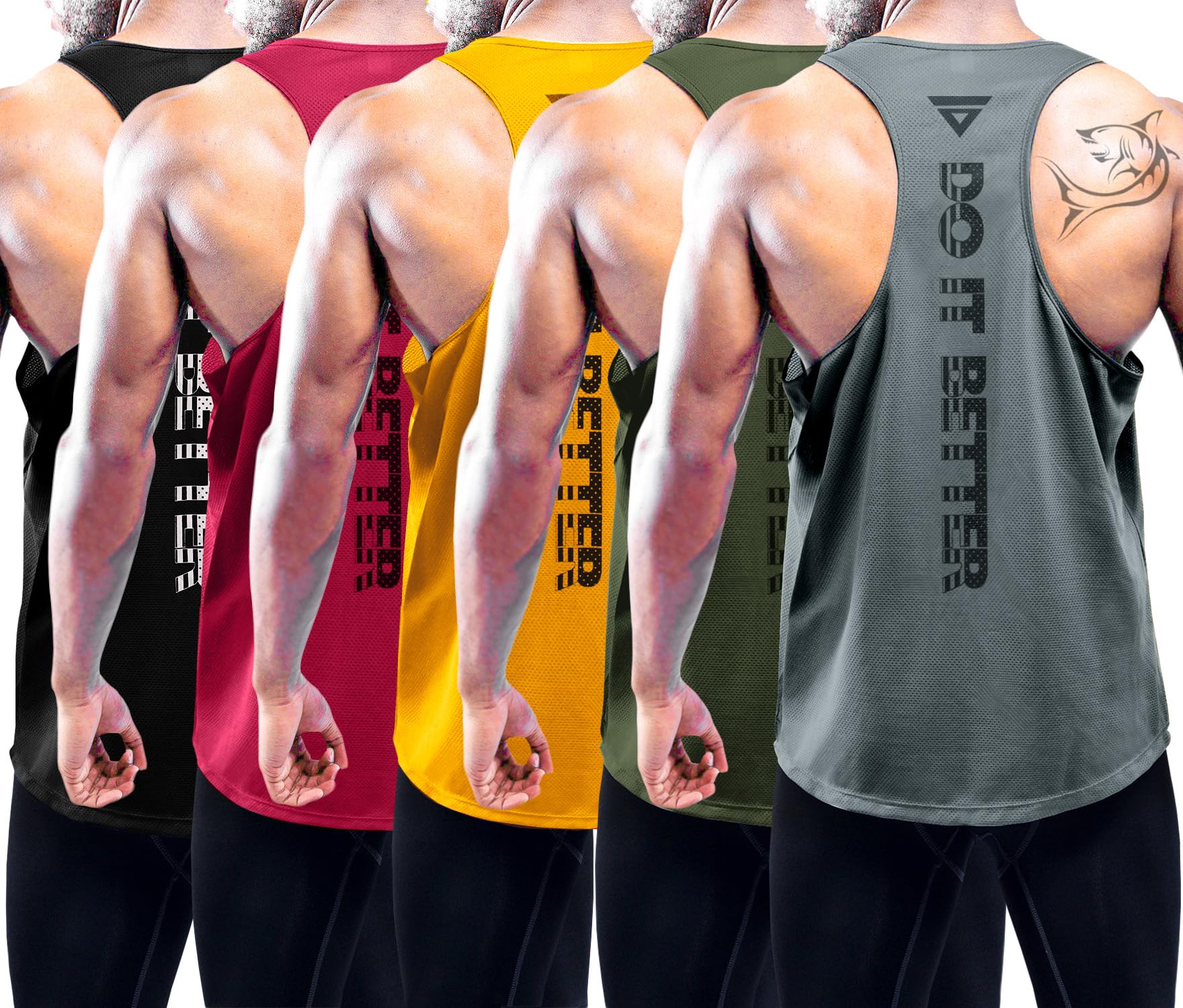 Photo 1 of *Missing Parts*
Boyzn 4 Pack Workout Tank Top for Men, Breathable Mesh Athletic Muscle Sleeveless Bodybuilding Tee Shirts, Fitness Gym Training Running Tank Tops 5P05-L    
 *See Clerk Notes*