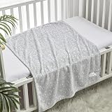 CREVENT Small Fluffy Baby Throw Blanket 75cmx100cm Grey Cloud view 3