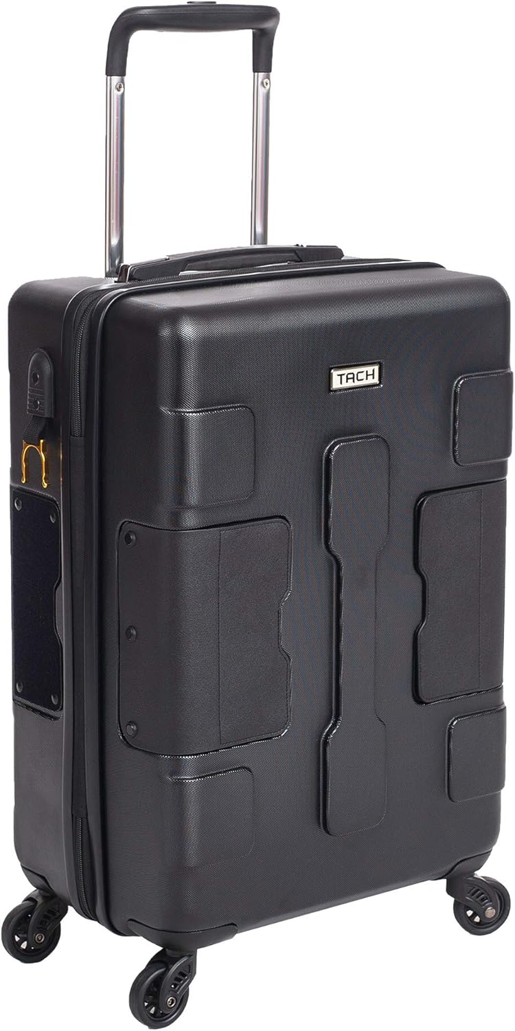 suitcase with built in garment bag