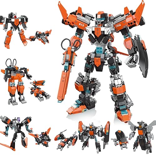 QwlJYfv Mech Robot Transforming Building Set for Adults,Hero
