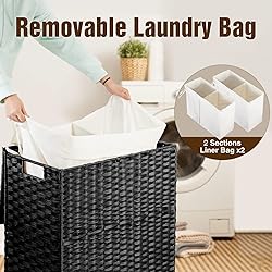 Greenstell Laundry Hamper with Wheels, No Install