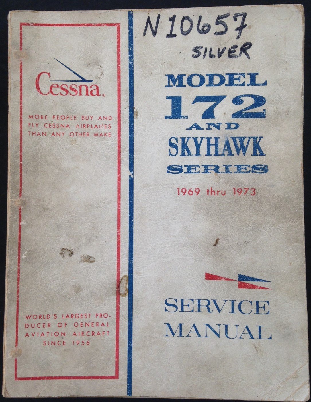 Cessna 172 Skyhawk Series Service Manual 1969-1973 Paperback – 1972