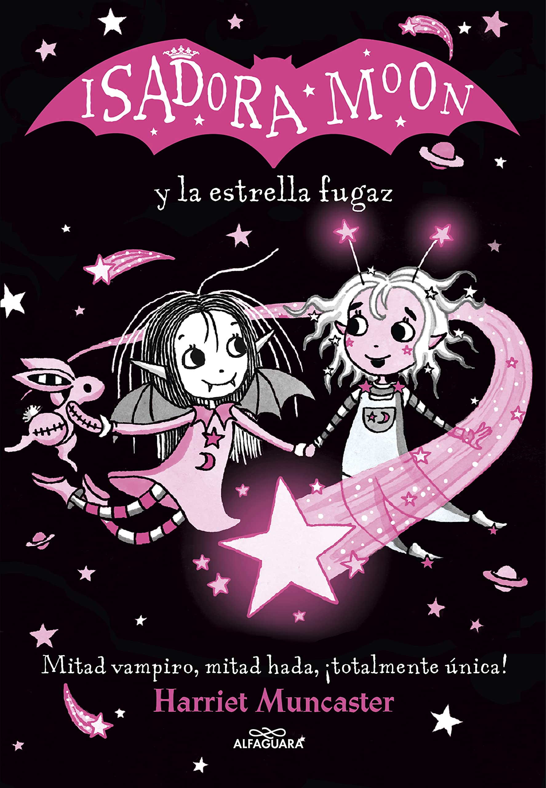 Portada de Grandes historias de Isadora Moon 4 - Isadora Moon y la estrella fugaz: ¡Un libro mágico con purpurina en cubierta! (Harriet Muncaster)