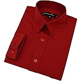 Johnnie Lene Boy's Long Sleeves Solid Dress Shirt #JL32