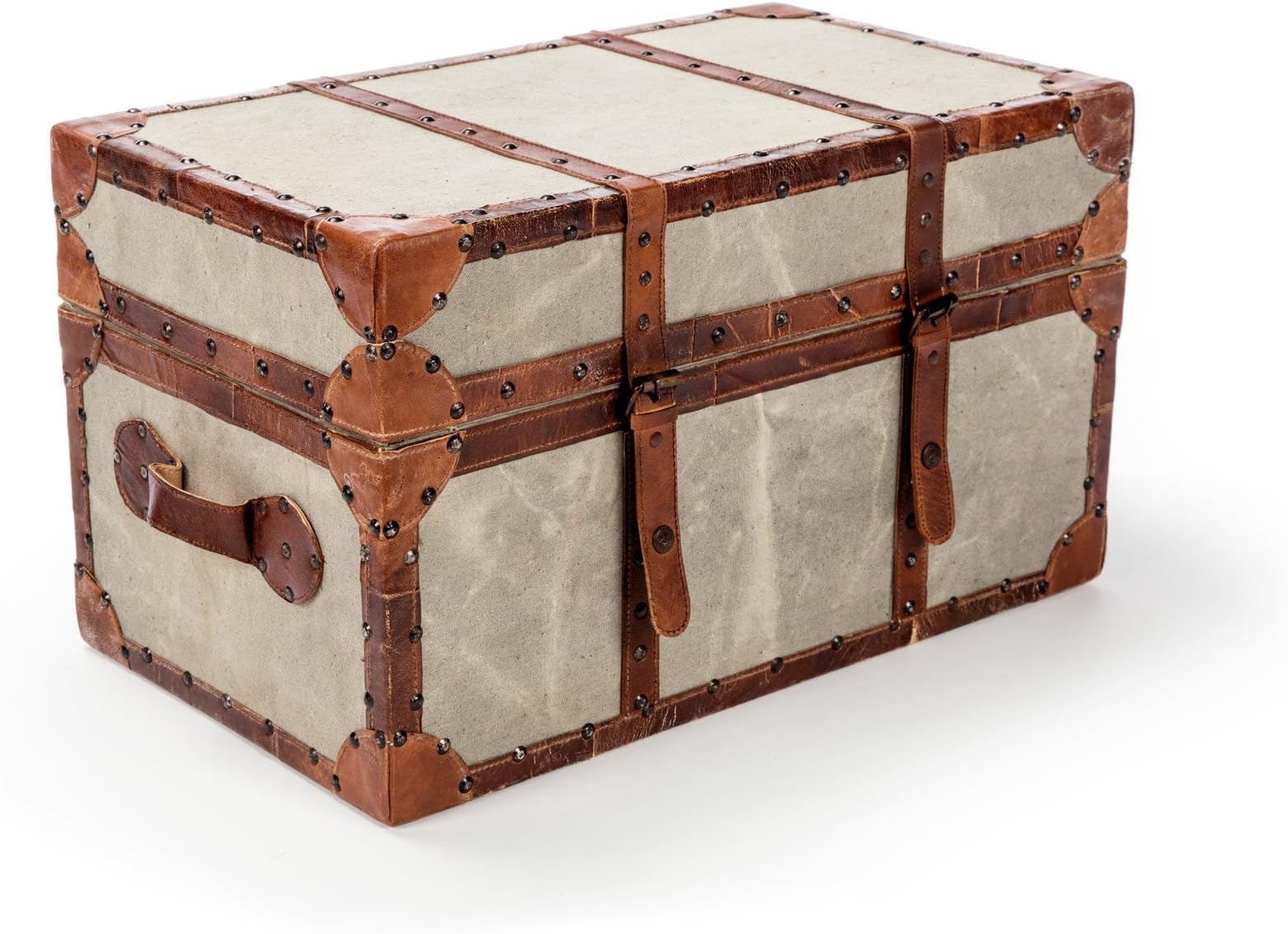 The Barrel Shack Sherazade - Handmade Trunk with Leather Details from