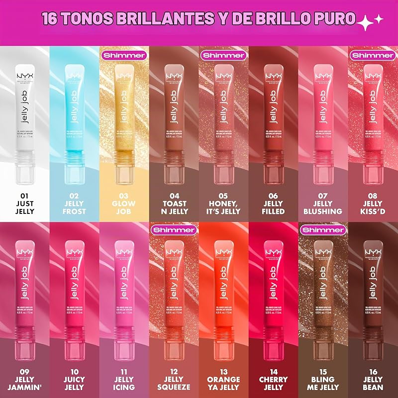 Jelly Job, Gloss, Lábios Volumificados & Brilho Intenso, Tonalidade: Geleia de Cereja