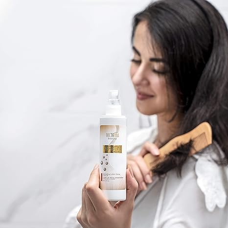 victoria beauty entwirrendes pflegespray mit keratin fur leichte kammbarkeit detangling spray fur frauen anti frizz haarpflege 1 x 150ml