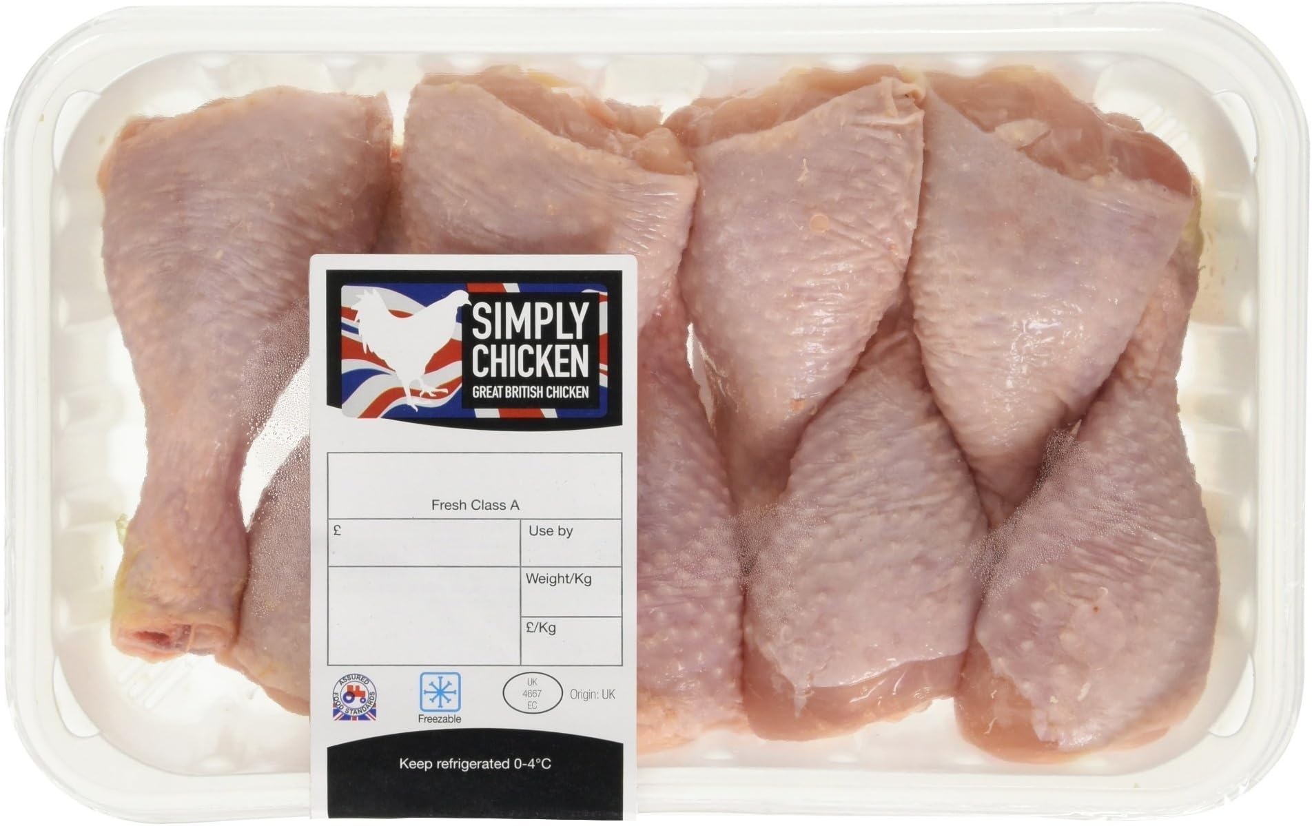Simply Chicken British Drumsticks, 1.1Kg