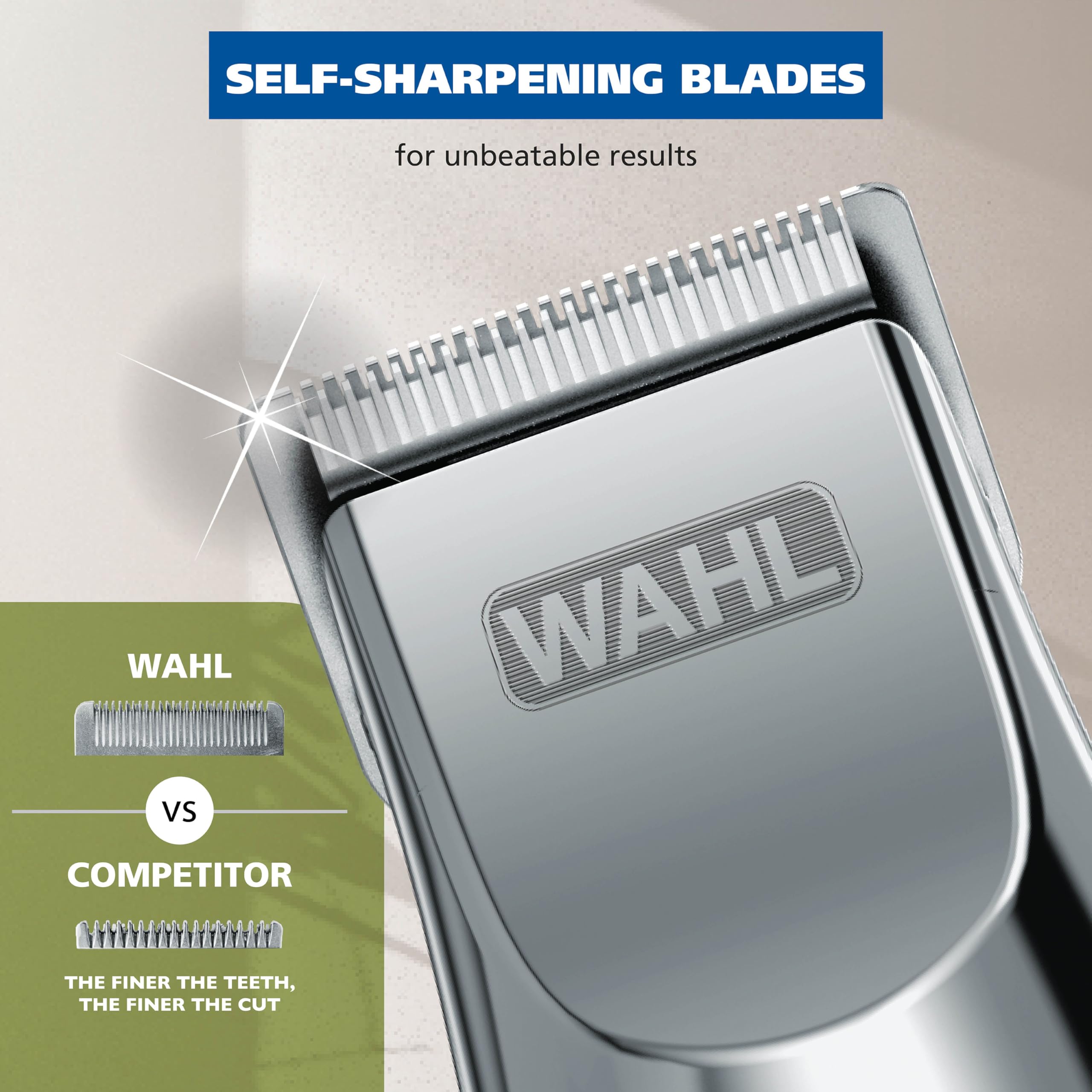 Wahl Groomsman Rechargeable Beard Trimmer kit for Mustaches, Nose Hair, and Light Detailing and Grooming with Bonus Wet/Dry Battery Nose Trimmer – Model 5622v