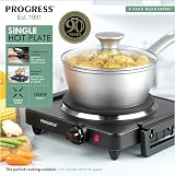 Progress EK4353P Single Electric Hot Plate 1500W Camping Stove view 3