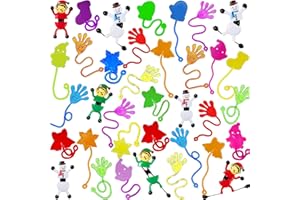 BEIGUO 36pcs Christmas Sticky Stretchy Toys for Kids Boys Girls Christmas Stocking Stuffers Party Favor Gifts