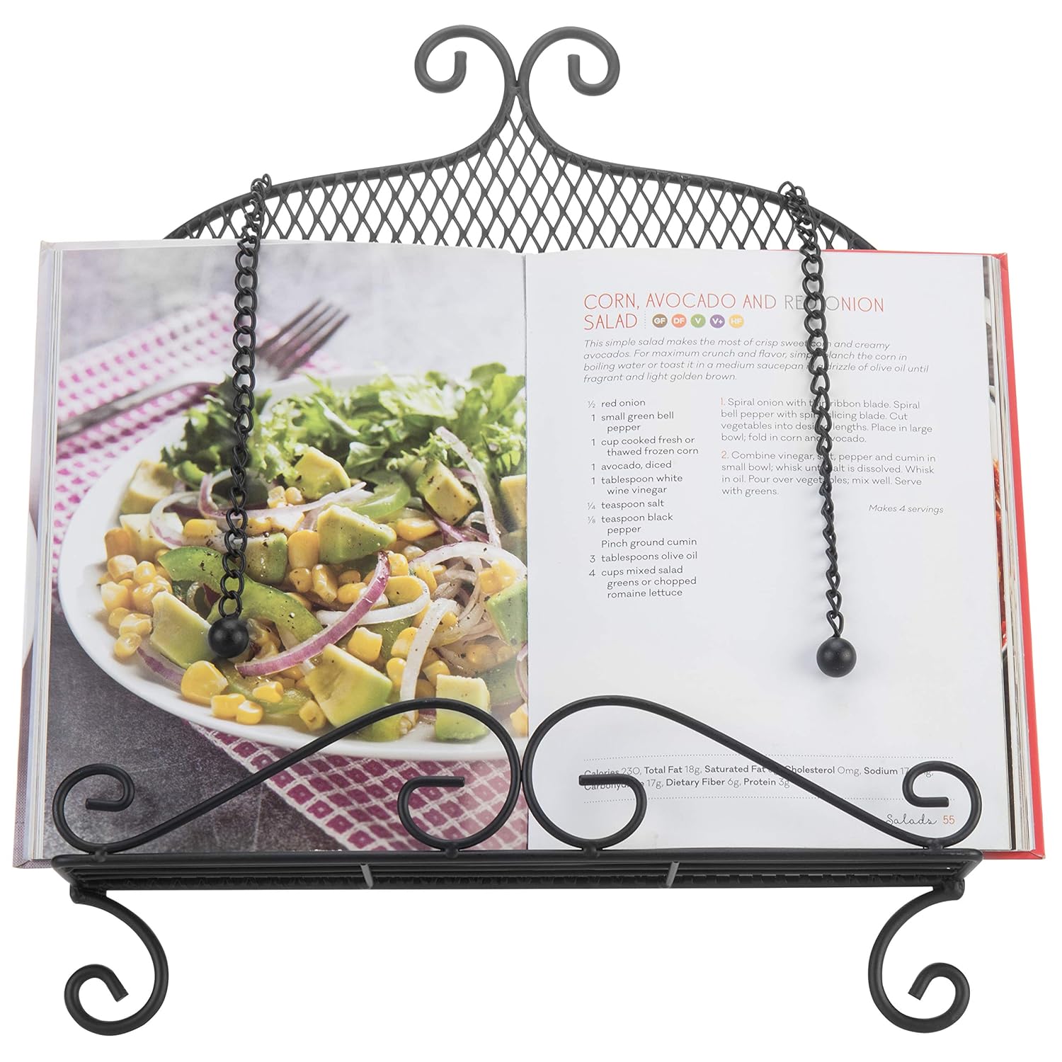 Buy MyGift Decorative Vintage Scrollwork Metal Cookbook Stand with
