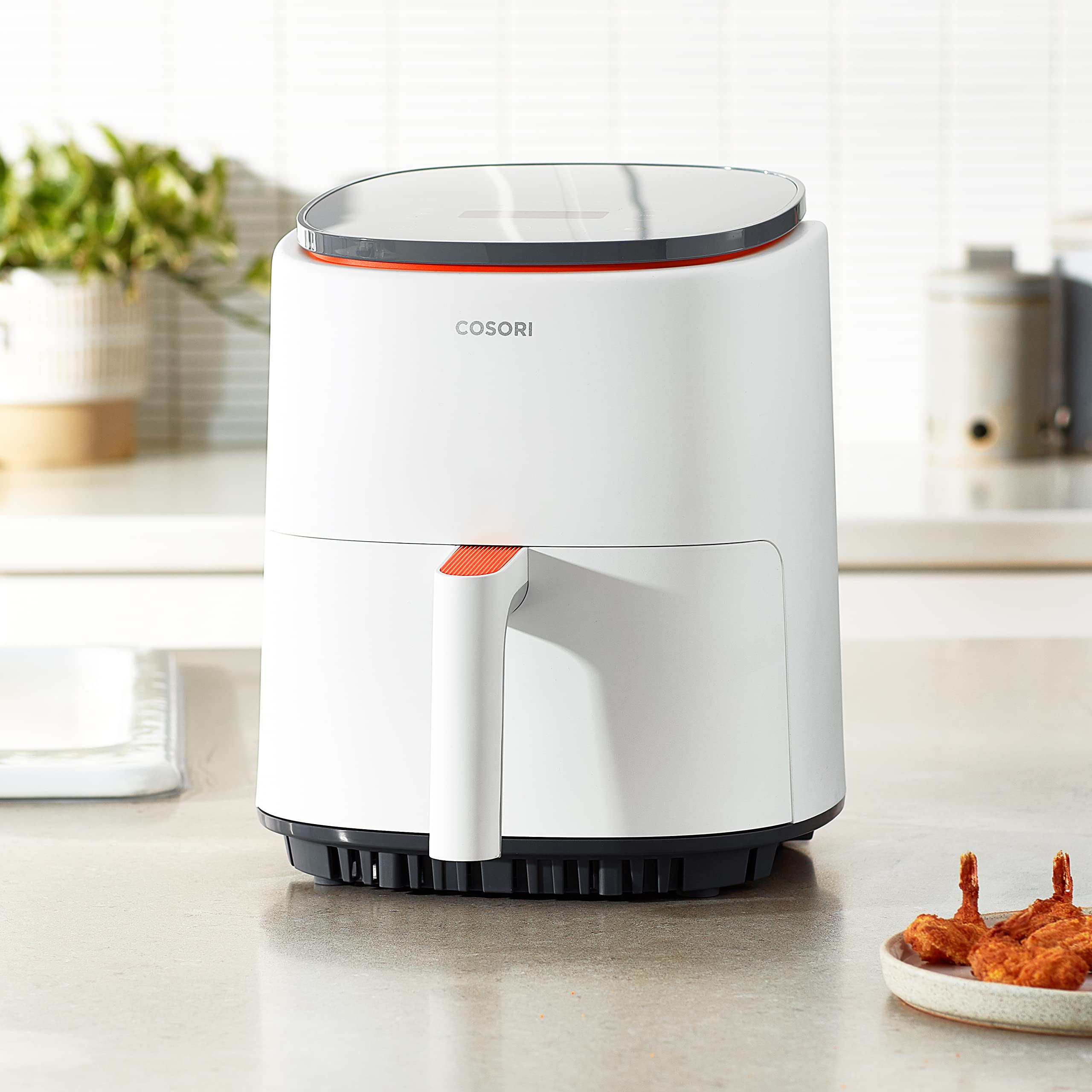 Cosori Air Fryer 4 Qt, 7 funciones de cocción Airfryer, más de 150 recetas en la aplicación gratuita, 97% menos grasa Freidora de Aire, apta para lavavajillas, diseñada para 1-3 personas, Lite 4.0 Quart Smart Air Fryer, blanco