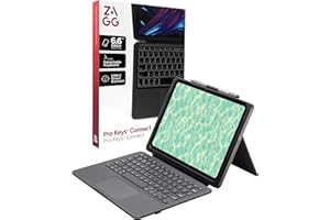 ZAGG Pro Keys Connect iPad Pro 11" (M5)/ (M4) Keyboard Case – USB‑C Direct Connect Keyboard with Trackpad, Detachable Backlit