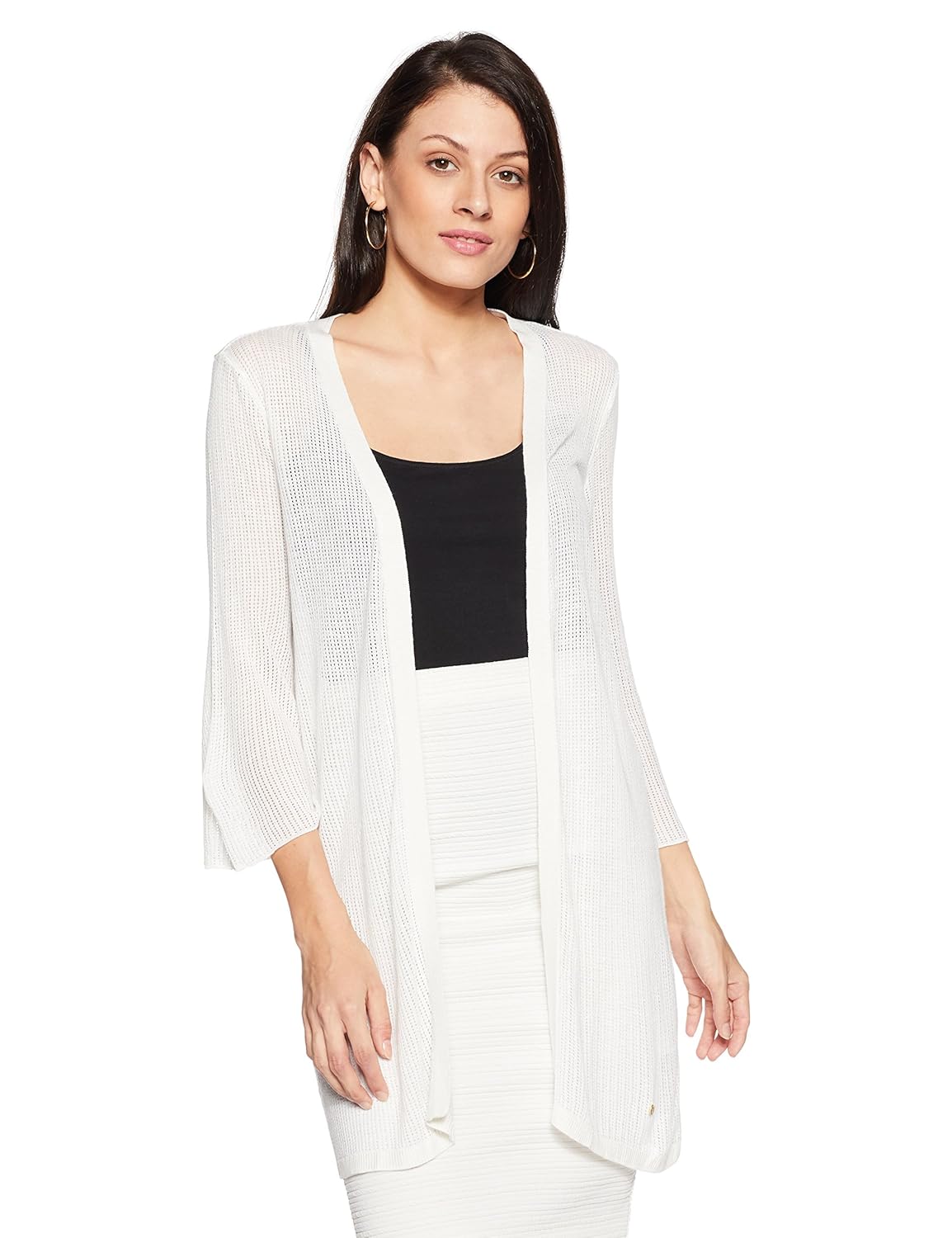 Buy Elle Women's Shrug (EEJK0206_White_Large) at Amazon.in