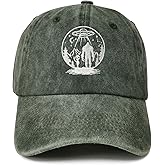 Enodtter Embroidered UFO Alien Big Foot Hats