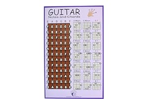 PLUM ROSE PUBLISHING LLC PLUM ROSE Guitar Chord Poster (11x17) - Guitar Chord Chart - Educational Music Poster (purple)