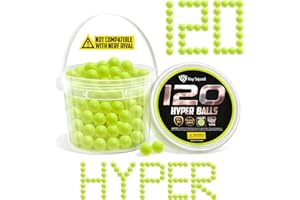 (120 Pack, Not Rival Compatible) Ray Squad Nerf Hyper Balls, Nerf Balls, Nerf Hyper, Nerf Hyper Bullets, Nerf Hyper Balls Refill, Nerf Hyper Bulk, Nerf Hyper Rounds, Hyper Rounds