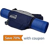 Meru Lite Gear Yoga Mat Bag, Crossbody Carrier Sling Bag With Water Bottle Holder. Fits All Sized Yoga Mats. Large Zipper Pouch. Waterproof