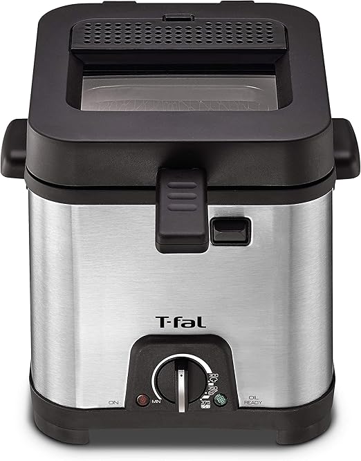 T-fal FF492D Freidora de acero inoxidable de 1,2 litros de ...