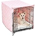 New World Pet Products Dog Crate Cover Featuring Teflon Fabric Protector, Dog Crate Cover Fits Midwest 30-Inch Dog Crates, Pink Designer Pattern
