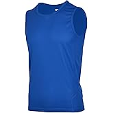 H.MILES Mens muscle tank tops undershirt athletic running workout shirts Bodybuilding gym tee shirts for men Royal-S