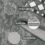Homcomodar Kitchen Runner Rug 50x150cm Non Slip Washable Grey view 2
