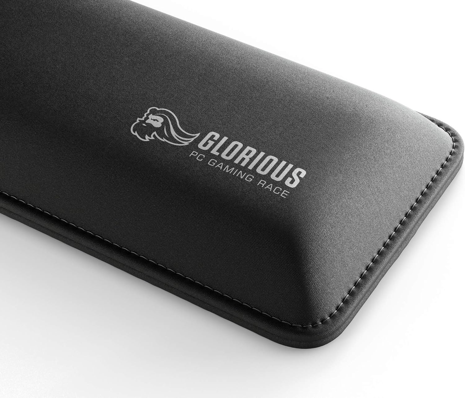 Glorious Gaming Wrist Pad/Rest - Compact - Black - Mechanical Keyboards, Stitched Edges, Ergonomic | 12x4 inches | 25mm/1in Thick (GWR-75) Compact (Black): Computers & Accessories