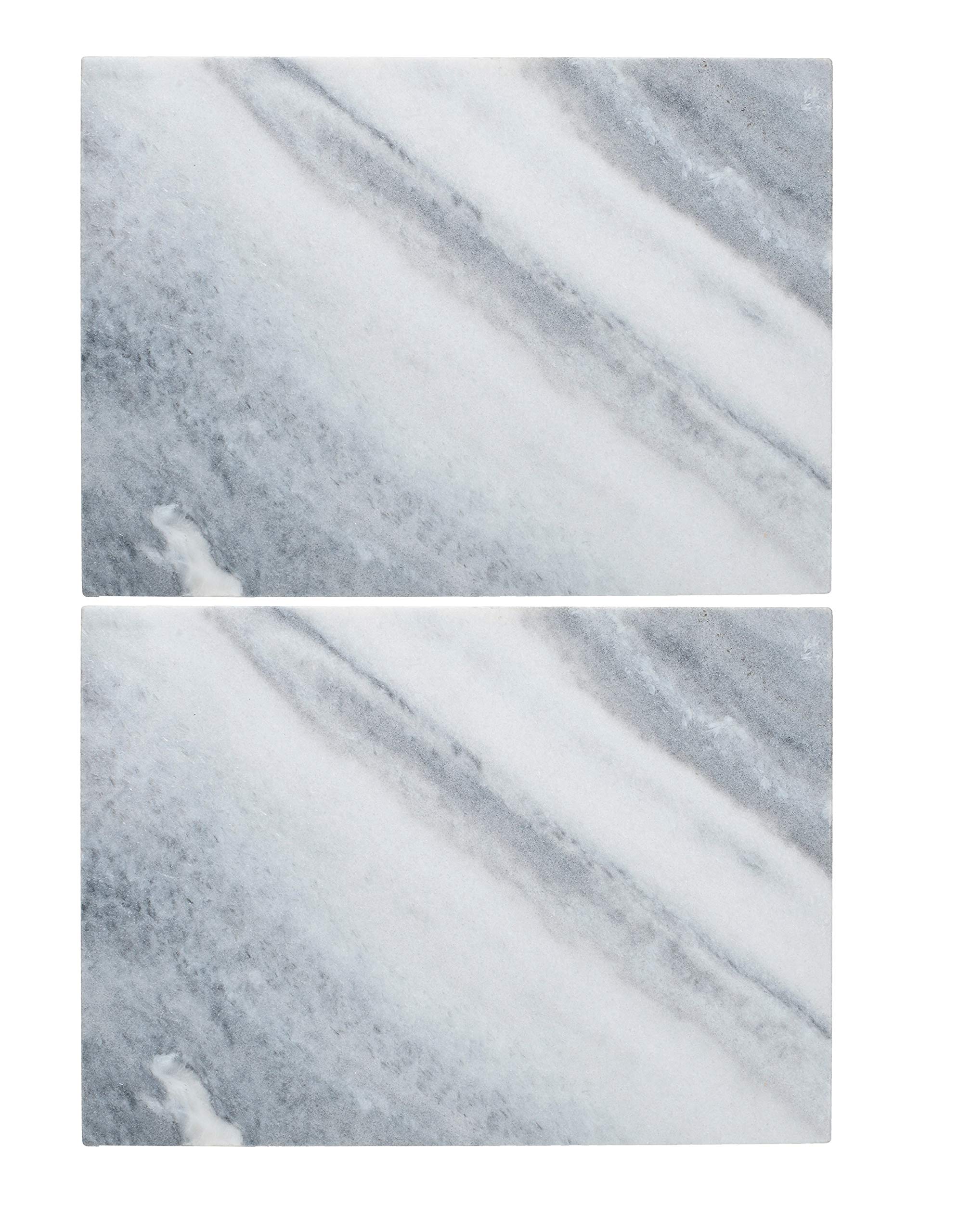 Creative Tops C000341 Naturals Marble Placemats, White, 29.5 x 21 cm, Set of 2