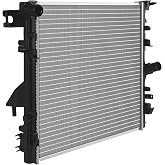SCITOO 2957 Engine Coolant Radiator Replacement for Jeep Wrangler | for Wrangler 3.8L 2007 2008 2009 2010 2011 &amp; Wrangler JK 3.6L 2018, 2957 Plastic Radiator