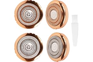 BLIBEE Hypoallergenic Replacement Heads & Blades for Facial Hair Remover, 2-Color 4-Pack, Perfect Fit for Women's BLIBEE Hair Removal Device, Sensitive Skin Safe